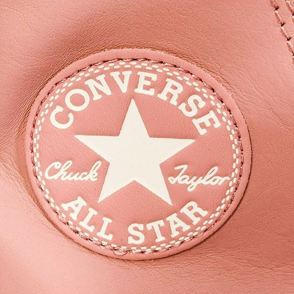 Converse CTAS Lift Platform High Top Pink Women's Leather Sneakers Size A04256C - Picture 5 of 8